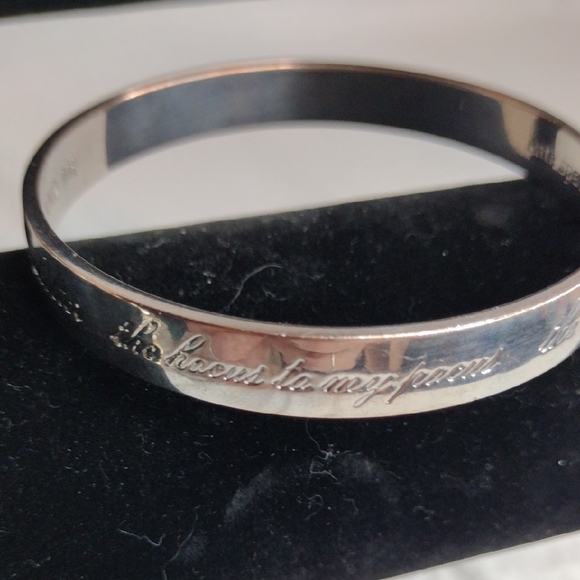 Kate Spade Silver Bangle Bracelet YOU AND ME - Picture 9 of 11